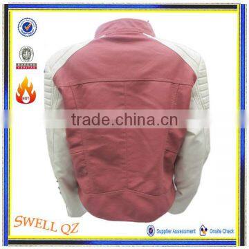 Newest Design Leather Jacket With Nice Design Padded Shoulder for Ladies photo-2