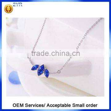 China wholesale unregular 925 Sterling Silver Jewelry CZ zircon Pendant Necklace