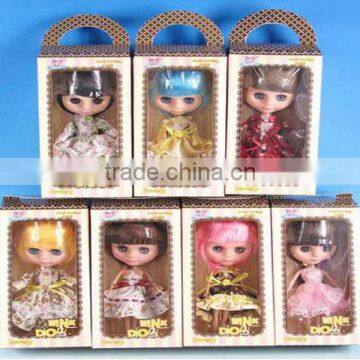 6" plastic children big eyes fashion blythe doll