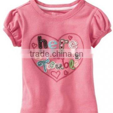 girls fashion short sleeve summer t shirts kids cartoon tops