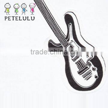 100% Cotton Button Crotch Guitar Romper Wholesale Clothing Baby China