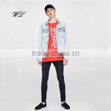 High quaity men's fashion t-shirt custom printing t-shirt cotton men's cothing