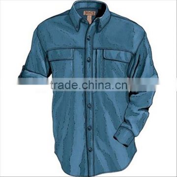 2016 mens 100% polyester breathable work shirts