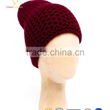 7GG Thick Wool Knit Lady Beanie Hat photo-2