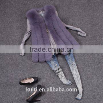 New 2016 Arrival Winter Warm Fashion Women Import Coat Fur Vest High-Grade Faux Fur Coat Fox Fur Long Vest photo-5