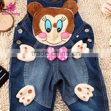 Baby Toddlers Long Pants Jeans Cute Overalls Children Denim Overalls Fashion Strap Jeans photo-2