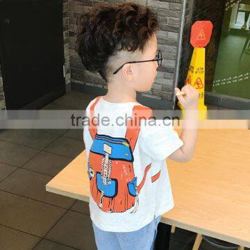 S17367A 2017 Summer Hot Boys Cotton Short Sleeve T-Shirt photo-3