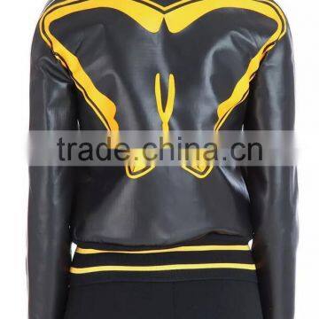 Runwaylover EY1069C Women Sexy PU Jacket Faux Leather Jacket photo-3