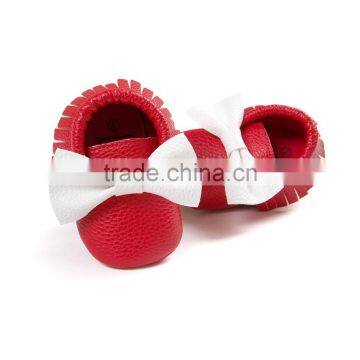 2 Colors Matching Pu Baby Moccasin, Colored Moccasins photo-2