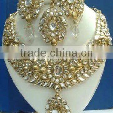 Kundan Gold Finish Necklace Set