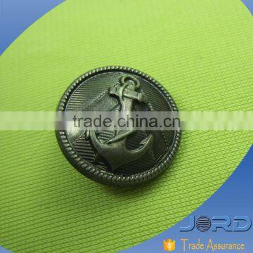Fashion Garment accessory vintage buttons ABS eletroplating anchor button