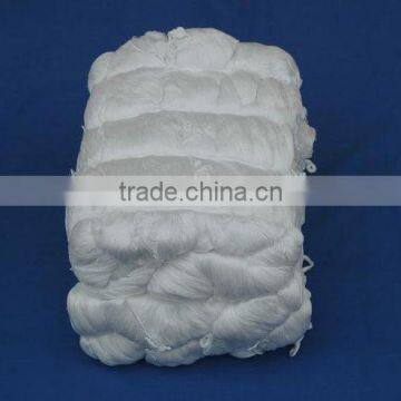 100% spun polyester yarn/sewing thread, 40s/2 raw white