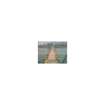 Simple Single Temporary Ribbon Floating Pontoon Bridge / Trestle Floating Bridges