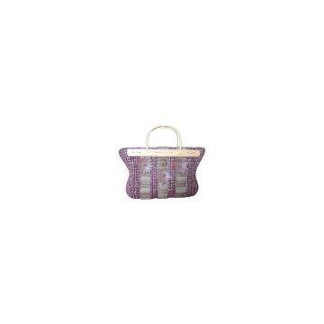 cheap wholesale handbags,wallets and purses,Corn husk straw bag combined woven with paper straw strip