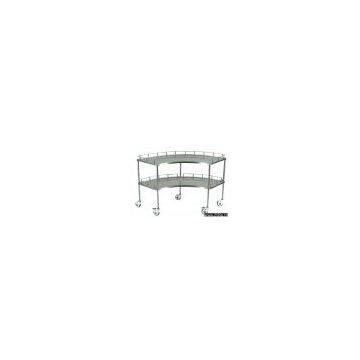 Stainless steel sector instrument trolley