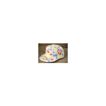 Sales White color printed size cap