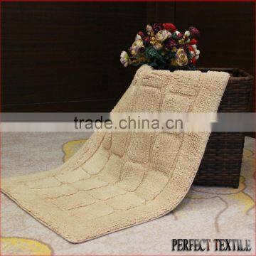 Wholesales anti-slip 100%cotton bath rug