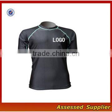 Custom Sportswear Manufacturer Compression Mens T- Shirts/Blue Rash Guards Wholesale---AMY164281 photo-2
