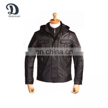 Customized custom jacket with windproof Detachable cap man jacket