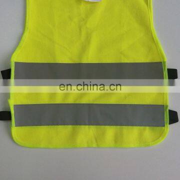 Security Roadway Safety Clothing High Quality EU Standard Logo Design Eco-friendly Breathable Fabric Hi-vi Kid Vests Fluo Yellow photo-5