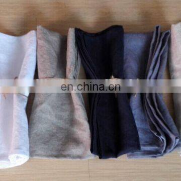 stone washed cotton/linen napkins in many colors for wedding;wholesale;restaurant;promotion