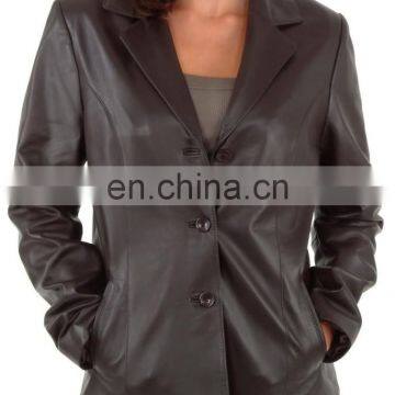 Womens Leather blazer for office