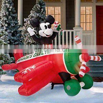 Inflatable mickey plane