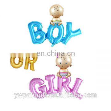 Baby Shower foil Balloons Baby boy Letters Alphabets boy or girl Foil Balloons