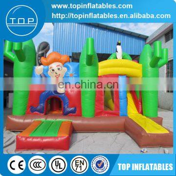 Color customized Inflatable bouncer slide combo for sale