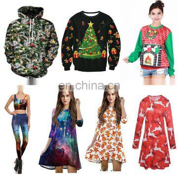 2017 Christmas Xmas Adult Unisex Sweatshirt Leggings Dress T shirt Jumper Clothing