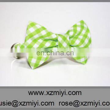 High Quality Green Plaid Pet Collars, Pet Dog Collars