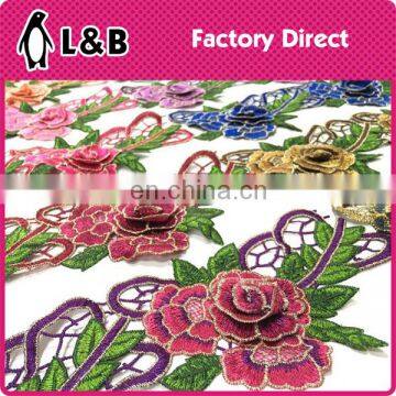 HH-L65 Elegant 3D Rose Embroidery Lace photo-6