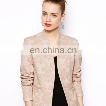 Wholesale new fashion floral blazer design /spring women blazer office blazer for lady