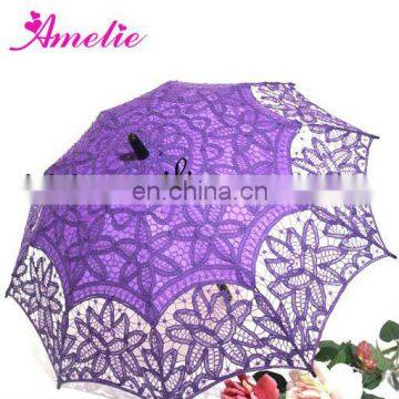 Purple Classic Victoria Lace Parasols