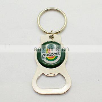 Factory direct sale double stout bottle opener keyring