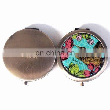 Wholesale Handmade yes foldable personalized metal makeup Mirror