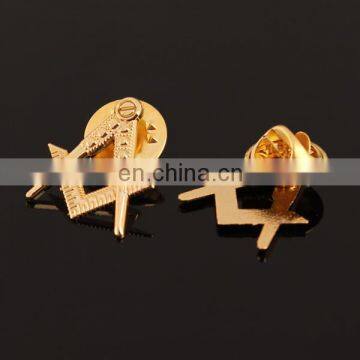 High quality custom triangle metal pin bagde