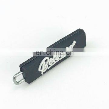 custom rubber zipper tags decorative runner zipper pulls