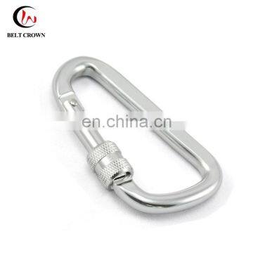 6cm aluminum locking mini carabiner clip for key ring