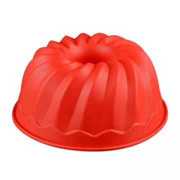 Free Sample Food Grade Heat resistant Nontoxic Silicone Mousse Cake Friandises Pudding Baking Mold Tool Round Shape