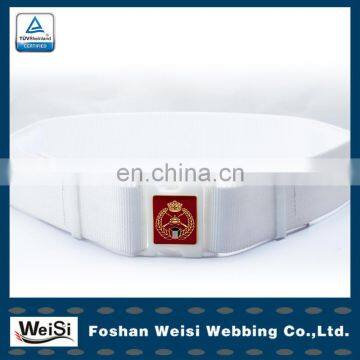 Manufacturer custom 55mm wide white military tactical belt