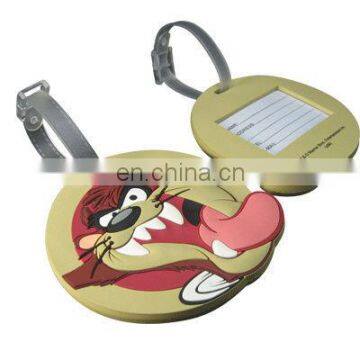 Animal head shaped Promotional soft luggage tag