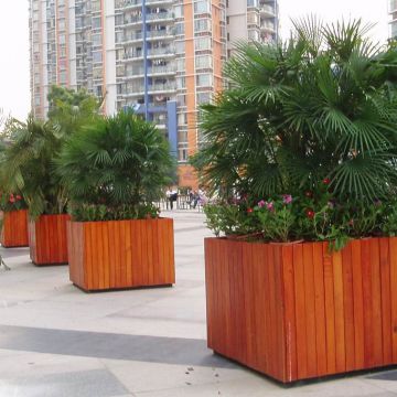 High Recyclable Wood Plastic Board Removable Outdoor Flower Boxes