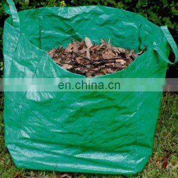 pe fabric material garden bin bag for fallen leaves and garden trash