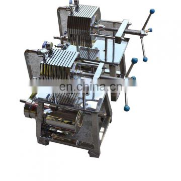 Small plate and frame filter press machine for cooking oil