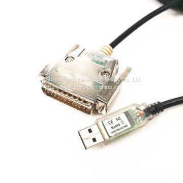 1.8m FTDI USB to serial RS232 FT232RL Chip DB9 DB25 Male or Female adapter converter cable
