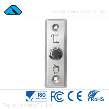 Slim Stainless Steel Exit Push Button with Security System Electric Door Lock