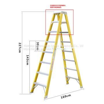 Metal Anchor Movable Glass Fiber Reinforced Plastic Platform Working Ladder Fa14-107 photo-5