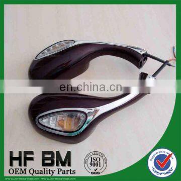 Motorcycle mirror turn signal, Motorcycle back mirror with LED light, Motorcycle back mirror