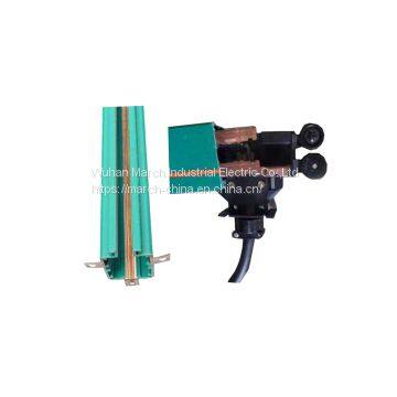 March 3p 50amp-170amp PVC copper hoists busbar rail system for overhead crane and gantry crane